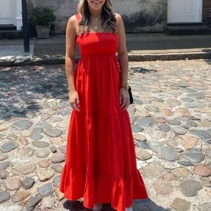 COPY - Zara red maxi dress size small